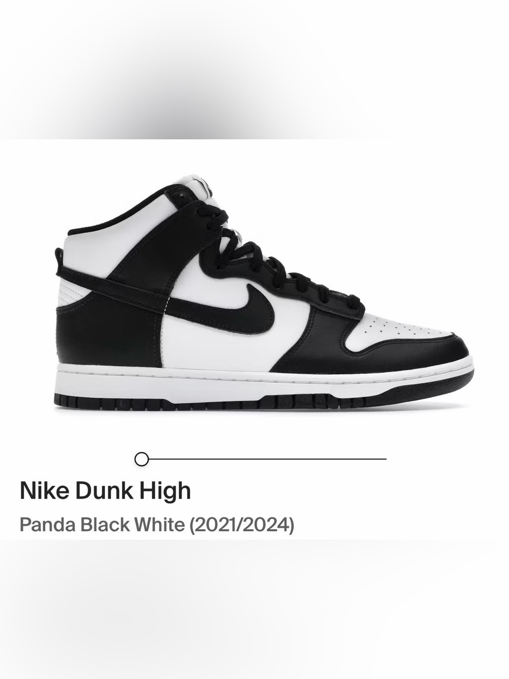 Nike Dunk High Sneakers - Black & White. Worn once. Perfect condition. RP $155